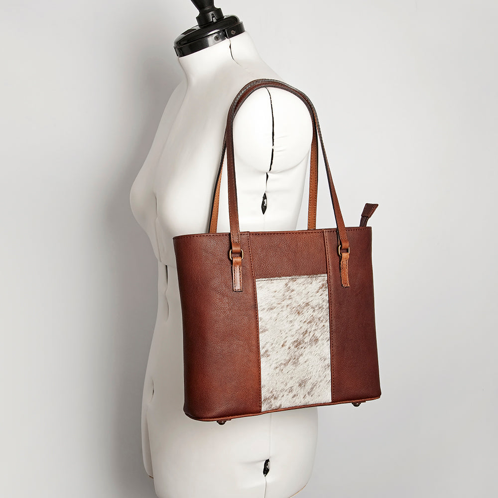 American Darling Tote Hand Tooled Hair-On Genuine Leather Western Women Bag Handbag Purse | Travel Bags College Casual