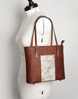 American Darling Tote Hand Tooled Hair-On Genuine Leather Western Women Bag Handbag Purse | Travel Bags College Casual