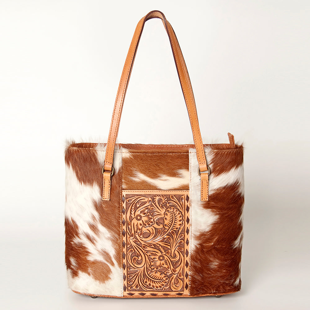 American Darling Tote Hand Tooled Hair-On Genuine Leather Western Women Bag Handbag Purse | Travel Bags College Casual