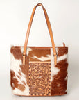 American Darling Tote Hand Tooled Hair-On Genuine Leather Western Women Bag Handbag Purse | Travel Bags College Casual