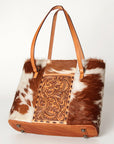 American Darling Tote Hand Tooled Hair-On Genuine Leather Western Women Bag Handbag Purse | Travel Bags College Casual