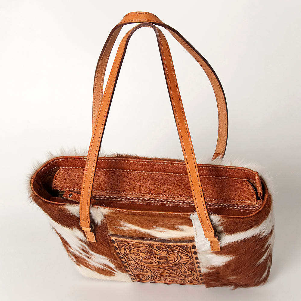 American Darling Tote Hand Tooled Hair-On Genuine Leather Western Women Bag Handbag Purse | Travel Bags College Casual