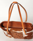 American Darling Tote Hand Tooled Hair-On Genuine Leather Western Women Bag Handbag Purse | Travel Bags College Casual