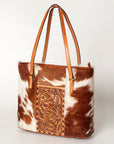 American Darling Tote Hand Tooled Hair-On Genuine Leather Western Women Bag Handbag Purse | Travel Bags College Casual