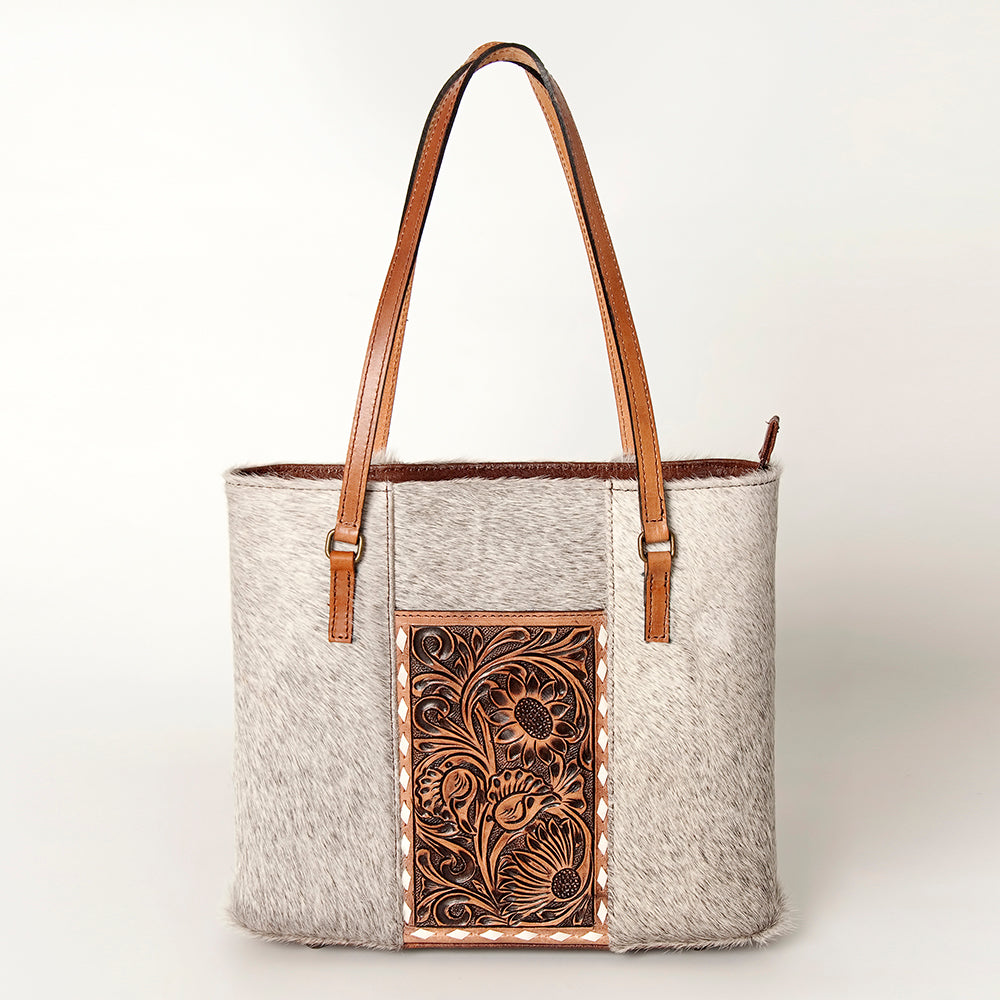 American Darling Tote Hand Tooled Hair-On Genuine Leather Western Women Bag Handbag Purse | Travel Bags College Casual