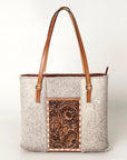 American Darling Tote Hand Tooled Hair-On Genuine Leather Western Women Bag Handbag Purse | Travel Bags College Casual