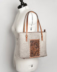 American Darling Tote Hand Tooled Hair-On Genuine Leather Western Women Bag Handbag Purse | Travel Bags College Casual