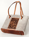 American Darling Tote Hand Tooled Hair-On Genuine Leather Western Women Bag Handbag Purse | Travel Bags College Casual