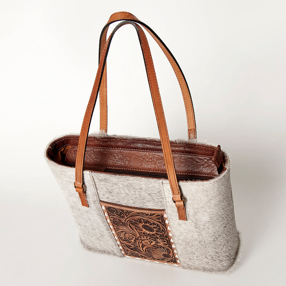 American Darling Tote Hand Tooled Hair-On Genuine Leather Western Women Bag Handbag Purse | Travel Bags College Casual