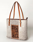 American Darling Tote Hand Tooled Hair-On Genuine Leather Western Women Bag Handbag Purse | Travel Bags College Casual