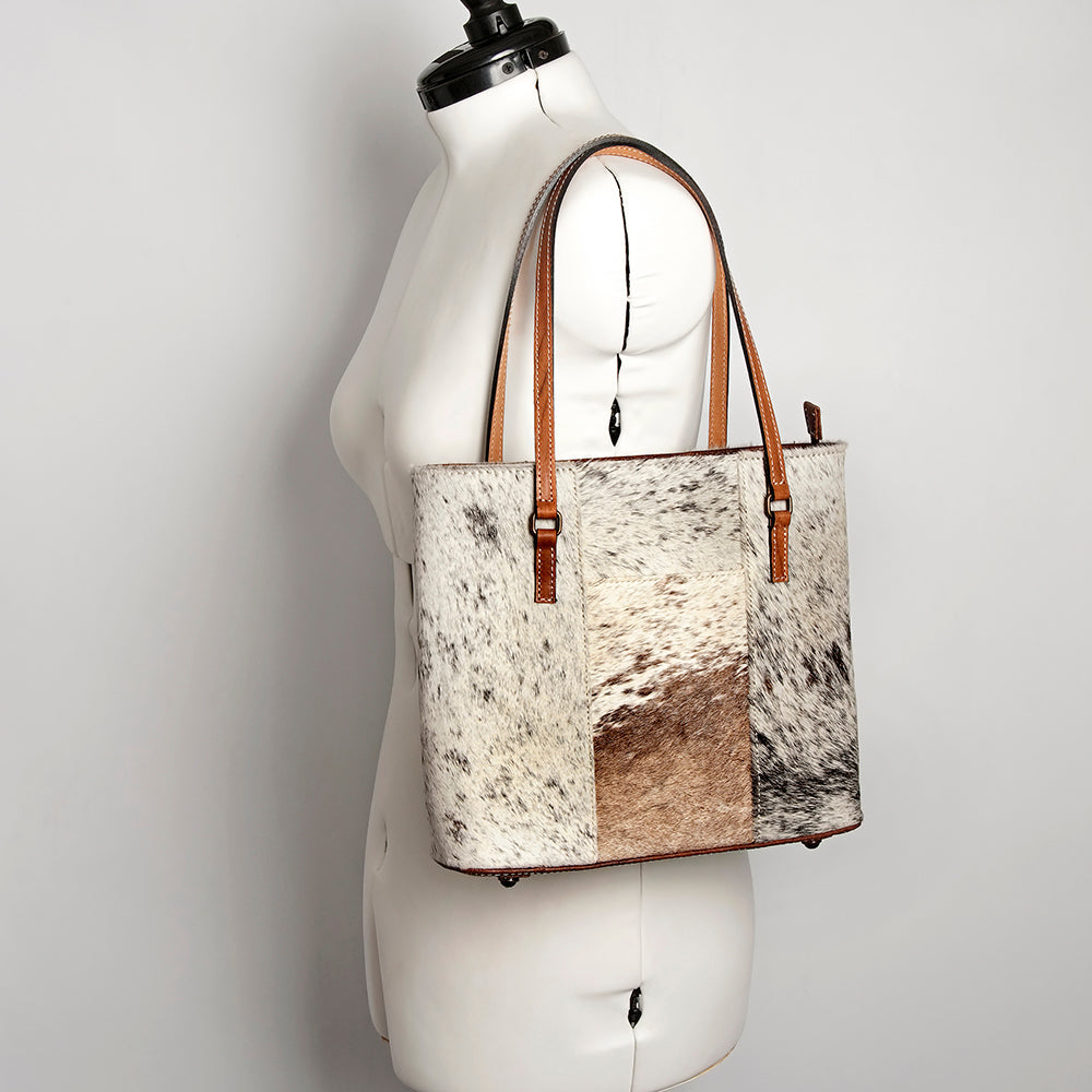 American Darling Tote Hand Tooled Hair-On Genuine Leather Western Women Bag Handbag Purse | Travel Bags College Casual