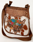 American Darling Cross Body Hand Tooled Genuine Leather women bag western handbag purse