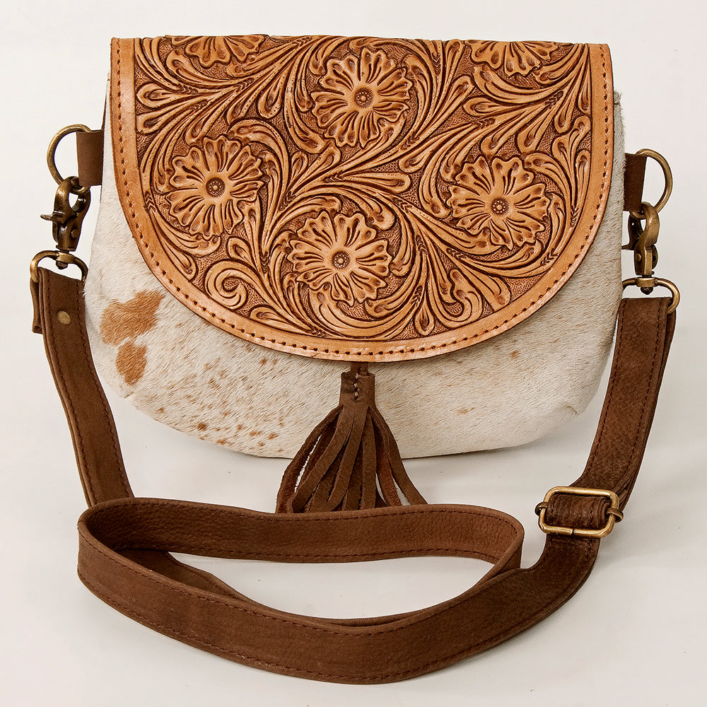 American Darling Messenger Hand Tooled Genuine Leather Women Bag Western Handbag Purse