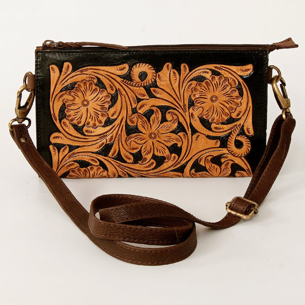 American Darling Small Crossbody Beautifully Hand Tooled Genuine