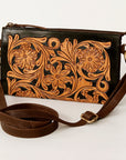 American Darling Small Crossbody Beautifully Hand Tooled Genuine