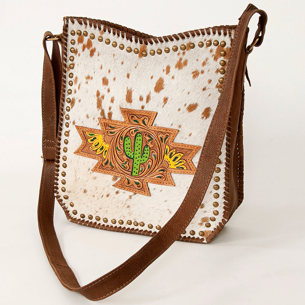 American Darling Large Crossbody Hand Tooled Genuine Leather Women Bag Western Handbag Purse