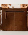 American Darling Messenger Hand Tooled Hair On Genuine Leather Women Bag Western Handbag Purse