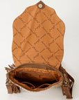 American Darling Large Crossbody Hand Tooled Genuine Leather women bag western handbag purse