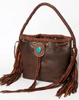 American Darling Bucket Genuine Leather Women Bag Western Handbag Purse