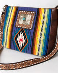 American Darling Messenger Saddle Blanket Genuine Leather Women Bag Western Handbag Purse