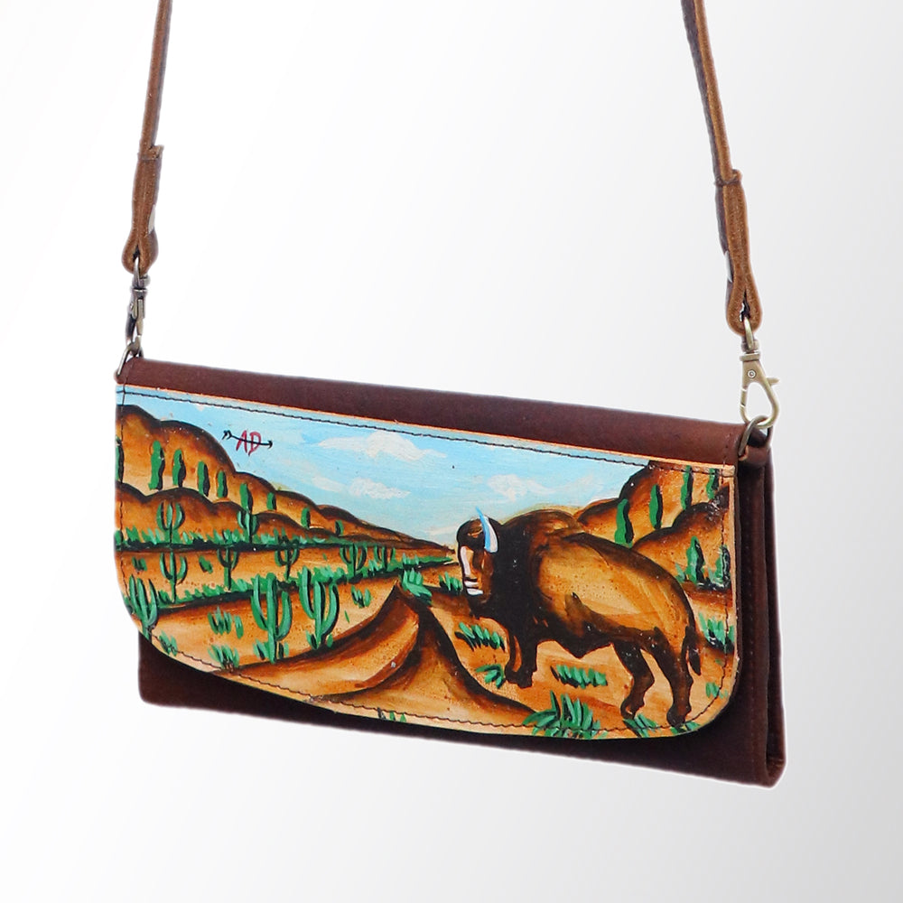 American Darling Wallet Genuine Leather Women Bag Western Handbag Purse
