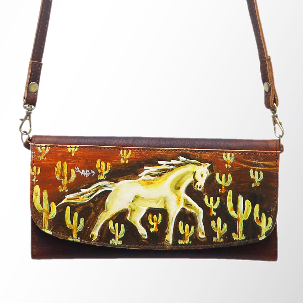 American Darling Wallet Genuine Leather Women Bag Western Handbag Purse