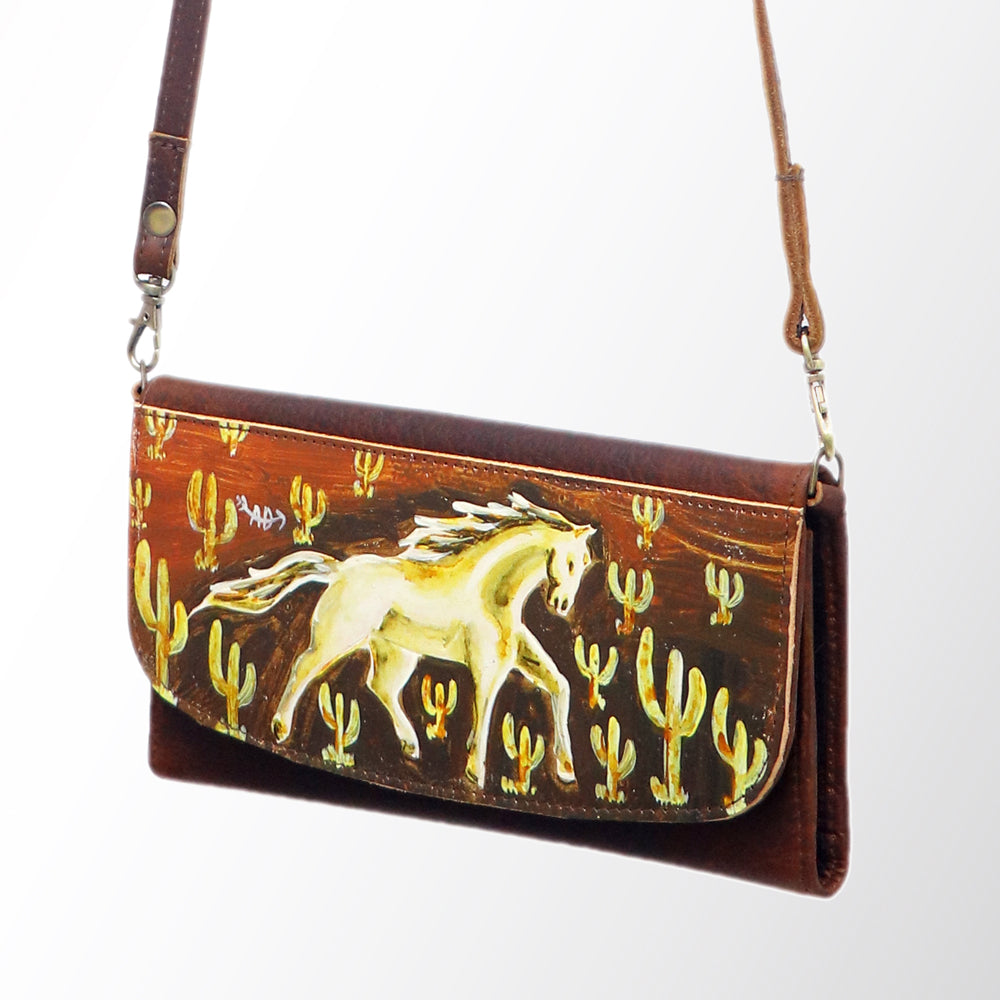 American Darling Wallet Genuine Leather Women Bag Western Handbag Purse