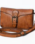 Spaghetti Western Swc201Tan Cross Body I Vintage Handmade Drum Dyed Genuine European Cowhide Leather Women Bag Western Handbag Purse