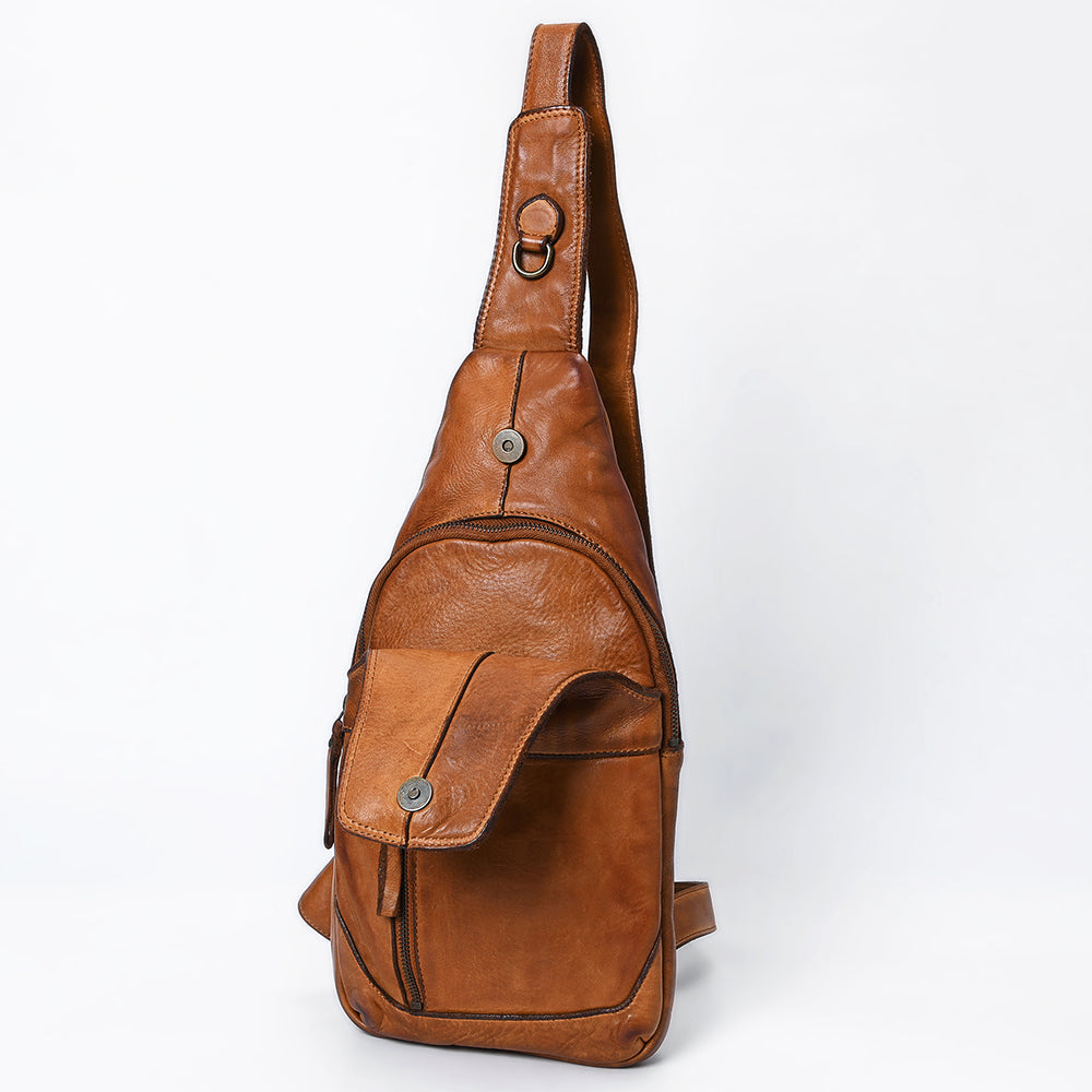 Full Grain Leather Sling Bag - SWC202 – Hilason