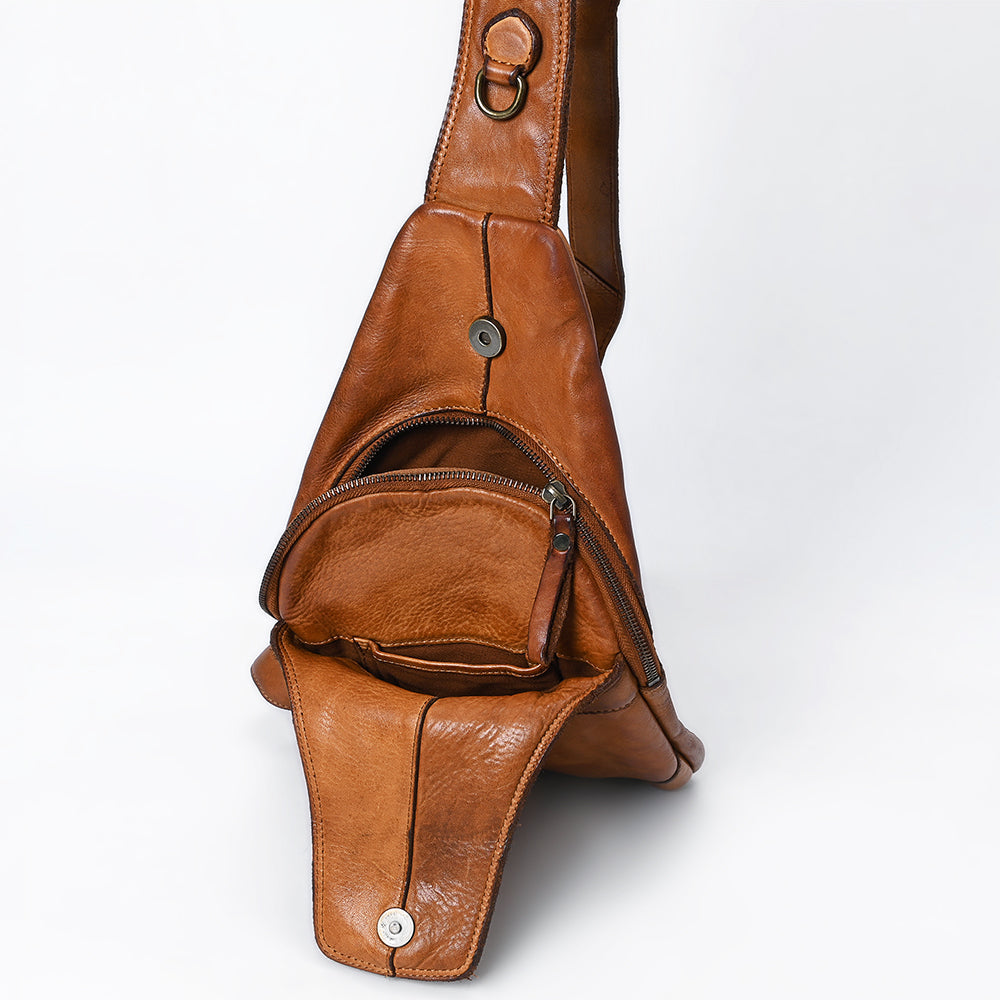 Full Grain Leather Sling Bag - SWC202 – Hilason