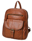 Spaghetti Western Swc211Cg Backpack Vintage Handmade Drum Dyed Genuine European Cowhide Leather Women Bag Western Handbag Purse