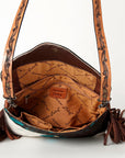 ADBG843C American Darling Hand Tooled Hair On Genuine Leather Women Bag Western Handbag Purse