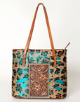 American Darling Tote Hand Tooled Hair-On Genuine Leather Western Women Bag Handbag Purse | Travel Bags College Casual