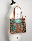 American Darling Tote Hand Tooled Hair-On Genuine Leather Western Women Bag Handbag Purse | Travel Bags College Casual