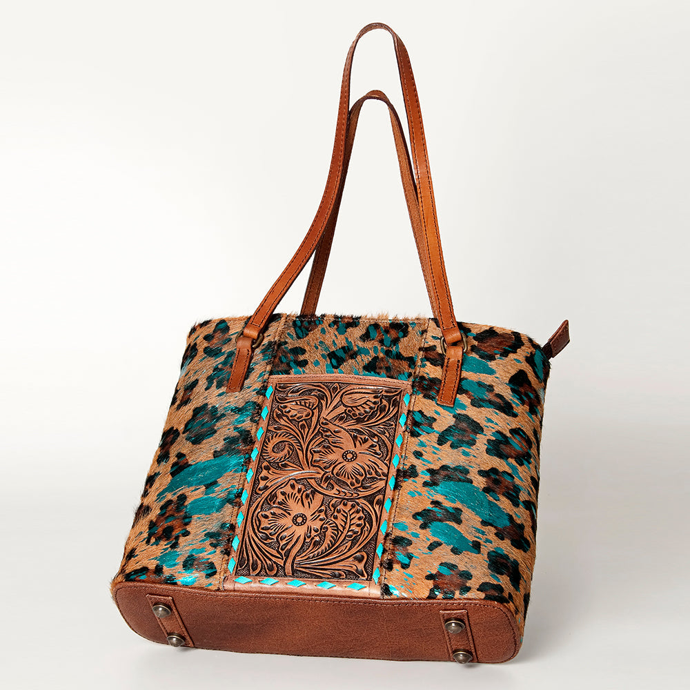 American Darling Tote Hand Tooled Hair-On Genuine Leather Western Women Bag Handbag Purse | Travel Bags College Casual