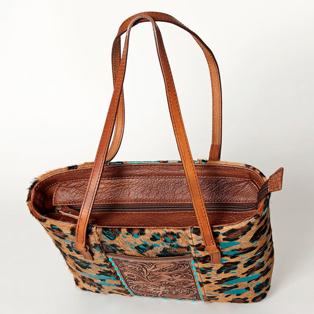 American Darling Tote Hand Tooled Hair-On Genuine Leather Western Women Bag Handbag Purse | Travel Bags College Casual