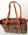 American Darling Tote Hand Tooled Hair-On Genuine Leather Western Women Bag Handbag Purse | Travel Bags College Casual