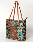 American Darling Tote Hand Tooled Hair-On Genuine Leather Western Women Bag Handbag Purse | Travel Bags College Casual