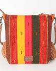 American Darling Saddle Blanket Genuine Leather Women Bag Western Handbag Purse