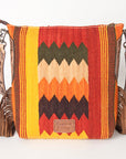 American Darling Saddle Blanket Genuine Leather Women Bag Western Handbag Purse