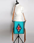 American Darling Saddle Blanket Genuine Leather Women Bag Western Handbag Purse