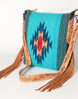 American Darling Saddle Blanket Genuine Leather Women Bag Western Handbag Purse