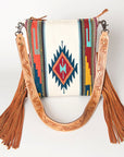 American Darling Saddle Blanket Genuine Leather Women Bag Western Handbag Purse