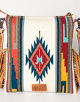American Darling Saddle Blanket Genuine Leather Women Bag Western Handbag Purse