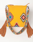 American Darling Saddle Blanket Genuine Leather Women Bag Western Handbag Purse