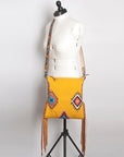 American Darling Saddle Blanket Genuine Leather Women Bag Western Handbag Purse