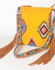 American Darling Saddle Blanket Genuine Leather Women Bag Western Handbag Purse