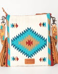 American Darling Saddle Blanket Genuine Leather Women Bag Western Handbag Purse