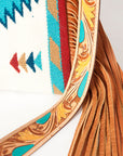 American Darling Saddle Blanket Genuine Leather Women Bag Western Handbag Purse