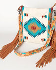 American Darling Saddle Blanket Genuine Leather Women Bag Western Handbag Purse